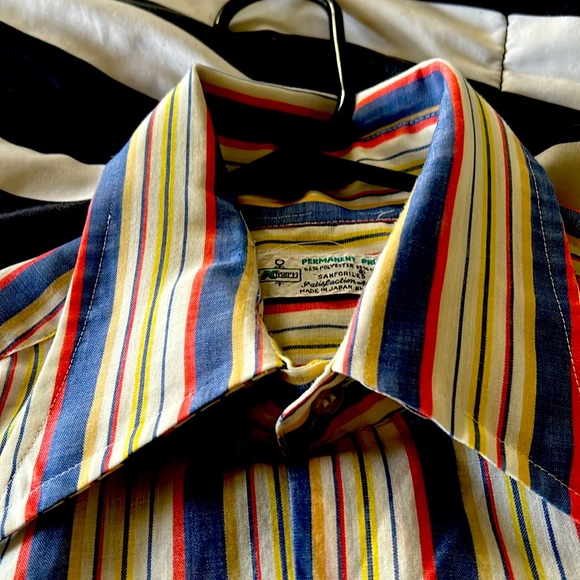 Vintage K-Mart brand hipster striped button-up shirt - Picture 3 of 5